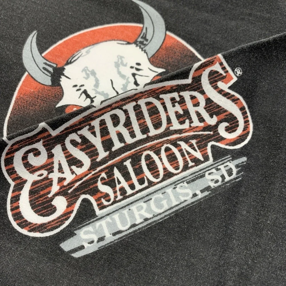 Easy Riders Saloon Biker Bandana Scarf Sturgis SD Motorcycle W/Buffalo Skulls